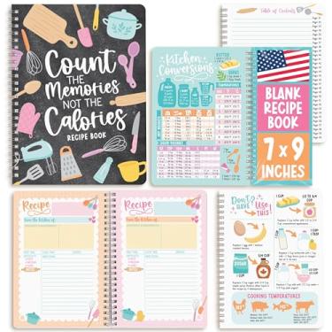 Imagem de Livro de receitas para escrever em suas próprias receitas - Livros de receitas em branco para escrever, caderno de diário de culinária para receitas, diário de livro de receitas em branco, faça seu