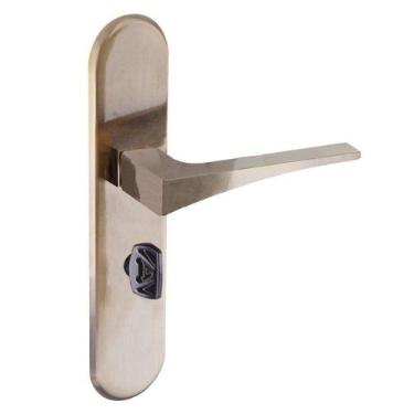 Imagem de Fechadura Banheiro Espelho S40mm Latonado Maxx Aliança - Aliança Metal