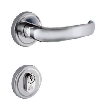 Imagem de Fechadura Entrada Cromado Orion Anatomic Aliança - Aliança Metalúrgica