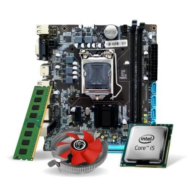 Imagem de Kit Pl Mãe H110 + Processador I5 8500 + Memoria 16 Gb Ddr4 + Cooler - 