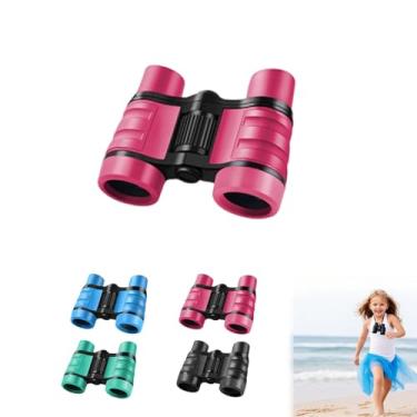 Imagem de Binóculos 4 x 30, alça antiderrapante, binóculos à prova de choque, aprendizagem, caça, caminhada, rosa