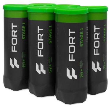 Imagem de Bola De Tênis Fort Stage 1 Pack Com 6 Tubos