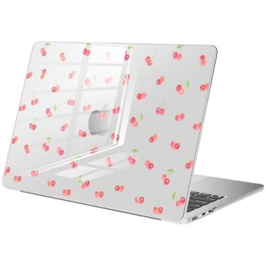 Imagem de BlHMCASE Compatível com MacBook Air de 15 polegadas 2025 2024 2023 versão M3 A3114 M2 A2941, capa rígida protetora fofa cereja para Mac Air 15