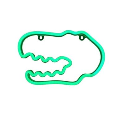 Imagem de Dpofirs Sinal de Luz Neon de Dinossauro, Luz LED Vívida para Decoração de Parede de Quarto, Alimentado por USB, Ideal para Quarto de Crianças e Sala de Jogos (preto)