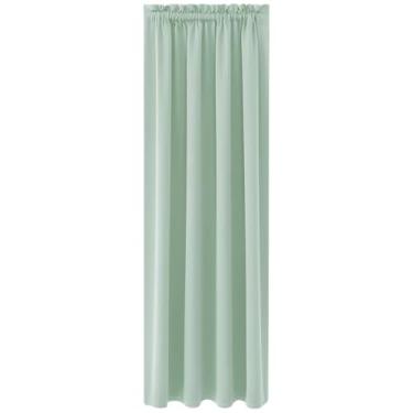 Imagem de Cortina blackout curta, cortina isolada com bloqueio de luz para banheiro, quarto, cozinha, 96 x 163 cm, cortina de tecido grosso de poliéster, cortina blackout de privacidade