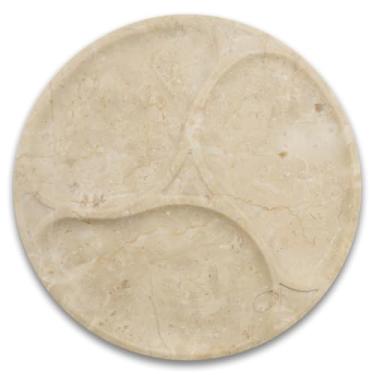 Imagem de Marmor Bandeja de banheiro de mármore natural real para perfume, velas, vaidade de pedra de joias, organizador de balcão de banheiro e cozinha e decoração de casa (placa de grade de mármore Norhamberg