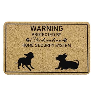 Imagem de Cabana Bro Tapete de porta de boas-vindas engraçado Chihuahua, presentes de chihuahua para mulheres, capacho para porta da frente, interior, exterior, varanda, entrada, entrada, capacho engraçado de