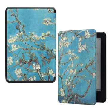 Imagem de Akacy Capa com padrão pintado de 6 polegadas para Kindle (8ª geração, modelo: SY69JL, lançado em 2016) Com função hibernar/despertar automática capa protetora de couro PU (28)