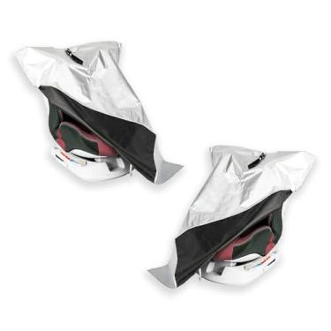 Imagem de DUSCOKE Capa de proteção solar para assento de carro de bebê - capa térmica com proteção UV para assentos de carro de bebês e crianças | Protetor solar refletivo mantém o assento do bebê em