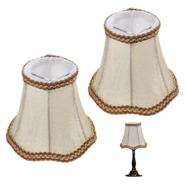 Imagem de CHGCRAFT 2 peças de substituição de clipe de abajur pequeno em cortinas de pano lustre para pingente, mesa, parede e piso, dourado, 13,5 x 11,7 cm