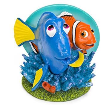 Imagem de Ornamento de resina Penn Plax Procurando Nemo para aquários, Dory e Marlin, 10 cm