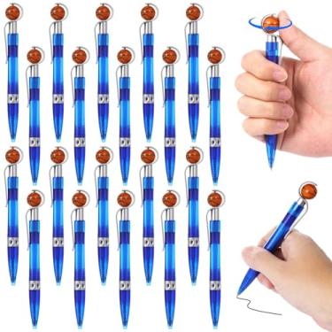 Imagem de 50 canetas esferográficas com tema de basquete, tinta preta, mecanismo de prensa, lembrancinhas ideais de festa, material escolar e de escritório