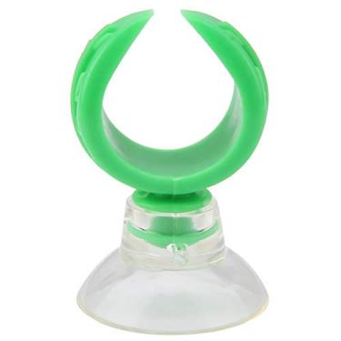Imagem de RiToEasysports Clipes de Ventosa de Aquário, Suportes de Tubo de Companhia Aérea para Tubos de 18-24mm, Design de Folha, Plástico Premium, Tanque de água Salgada/água Doce (Diâmetro interno verde