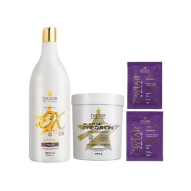Imagem de Kit Pó Descolorante De 250G + Ox De 5 Volumes + Sache - Dyusar Cosmeti