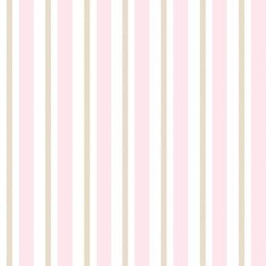 Imagem de Papel De Parede Listrado Tons Rosa E Branco Infantil Adesivo - LRP