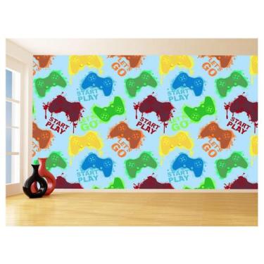 Imagem de Papel De Parede 3D Infantil Controle Game Jogo 3,5M Azs292 - Você Deco
