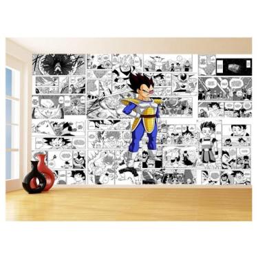 Imagem de Papel De Parede 3D Dragon Ball Vegeta Anime 3,5M Dbz708 - Você Decora