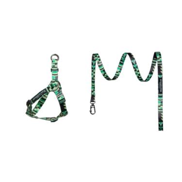 Imagem de Kit Peitoral e Guia para Cachorro – Conforto e Segurança para Passeios de Pequeno, Médio e Grande Porte(Kingstone,Grande)