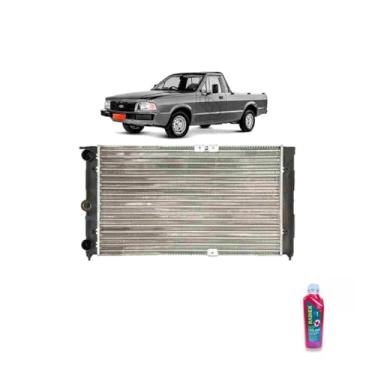 Imagem de Kit Radiador Ford Pampa 1.8 94 + Aditivo Radiador Radiex R1892 Rosa Pronto Uso
