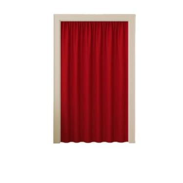 Imagem de Cortinas divisórias elegantes - Ideais para quartos, salas de estar e cozinhas, estas cortinas são a solução perfeita para dividir espaços(vermelho)