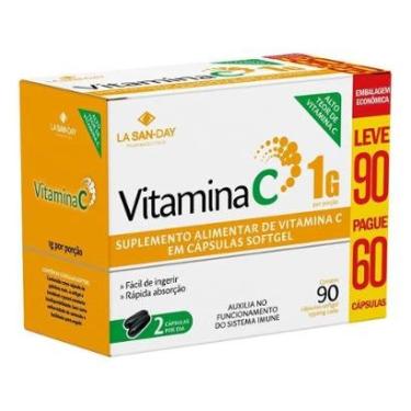 Imagem de Vitamina C 90 Cápsulas La San Day-Unissex