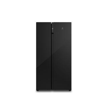 Imagem de Geladeira Electrolux Frost Free Inverter 526L Efficient com AutoSense Side by Side Vidro Preto (ES5GB)