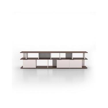 Imagem de Rack Movêu Tahoe Madeira Escura e Banco