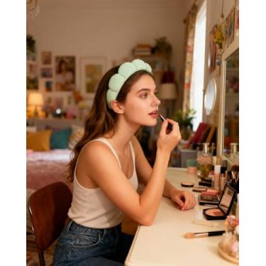 Imagem de Bandanas para lavar o rosto, maquiagem ou cuidados faciais, faixas fofas para lavar o rosto, aplicação de máscara e cuidados com a pele DJA549-22