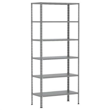 Imagem de Estante Armário De Aço Para Almoxarifado Livros Sala 6 Bandejas Resist