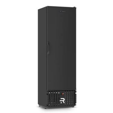 Imagem de Expositor Vertical Congelados Refrimate 400 Litros Porta Sólida Preto e Branco 220V VCCO400PSAF