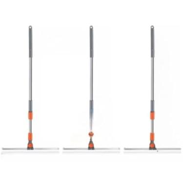 Imagem de Vassoura raspador multi-uso silicone magic vassoura com alça estendida raspador limpar vidro e piso(3)