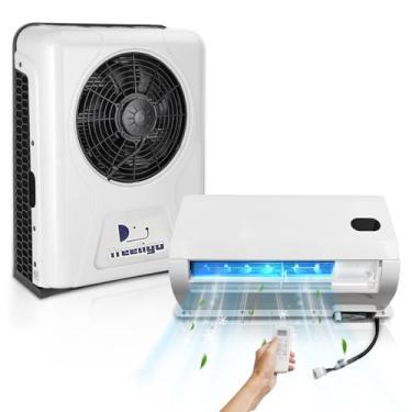 Imagem de Treeligo 12 V/24 V DC Caminhões Sleeper Cab Ar Condicionado | Compressor de Rolagem CC | Sopro Automático | Serve em Semi Caminhões RV Caravana A/C Unidade 10000BTU (24 VOLT)