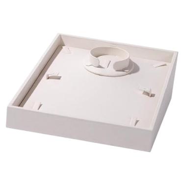 Imagem de UGPLM Bandeja Organizadora de Joias, Suporte Expositor de Joias, Armazenamento Multiuso para, Bege