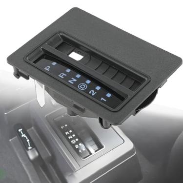 Imagem de 55115615 Moldura indicadora de mudança de piso automática compatível com Jeep Cherokee XJ 1997 1998 1999 2000 2001 2002 2003 2004 2005 2006 Capa de moldura de câmbio