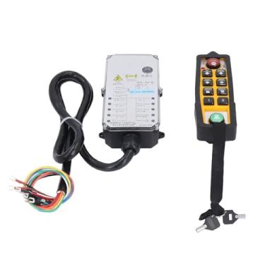 Imagem de Cryfokt Kit de Controle Remoto Sem Fio para Guindaste de Nível Industrial, à Prova de Choque, IP65, à Prova D'água, 6 Botões Direcionais para Máquinas de Mineração de Carvão CNC 24V