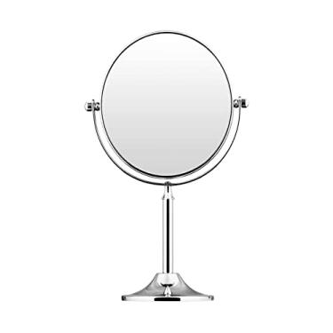 Imagem de YYBOES Espelho de maquiagem espelho de mesa europeu simples 20 cm espelho de princesa dupla face espelho de maquiagem / menina