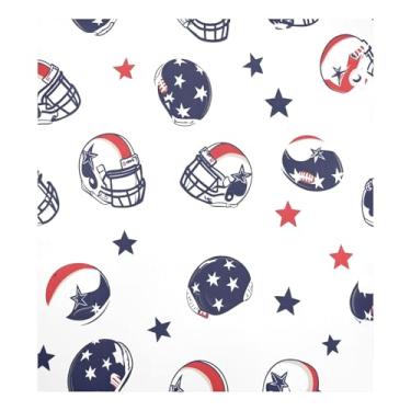 Imagem de Qilmy Capa magnética para capacete de futebol 58 x 66 cm, capa decorativa para geladeira para porta da frente, adesivo, máquina de lavar, painel de geladeira, decalque para utensílios de cozinha537