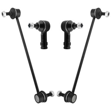 Imagem de YMAUGP 2 terminais de direção externos dianteiros, 2 estabilizadores frontais/barra oscilante para Mitsubishi Lancer 2008-2017, Mitsubishi Outlander 2007-2019, Mitsubishi Outlander Sport 2011-2019