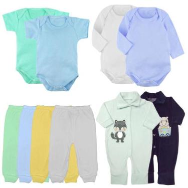 Imagem de Kit Roupinhas De Bebê 10 Peças Body E Mijão E Macacão Plush - Koala Ba