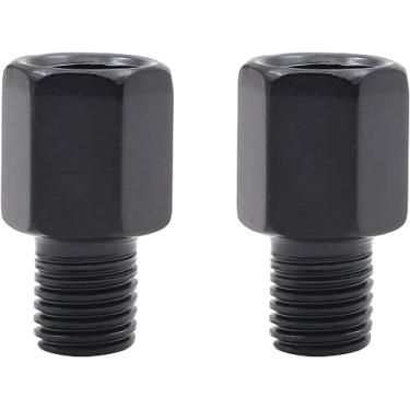 Imagem de Adaptador de espelho de motocicleta, parafuso de ajuste de altura do adaptador de montagem do espelho, extensores de espelho retrovisor, diâmetro da rosca dos espelhos retrovisores 10 mm/8 mm, 2 peças