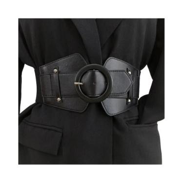 Imagem de Cinto Elástico Vermelho plus Size, Cinto Corset Branco Largo Para Mulh