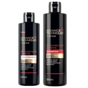 Imagem de Advance Techniques Reconstrução Extrema Shampoo e Condicionador com Kera-Pantenol, Cabelos Secos e Danificados, 300ml e 250ml