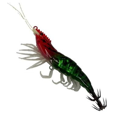 Imagem de Iscas Para Achigã e Perca - Lagostins Artificiais Fosforescentes Realistas | Kit Anzóis Para Pesca,Para Iniciantes e Entusiastas Água Salgada e Doce Lago Rio Mar