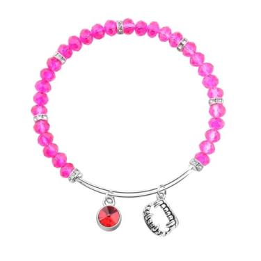 Imagem de FEELMEM Bracelete expansível com contas de personagem vampiro para ela presentes de festa temática de vampiro presentes para amantes de filmes de terror, Medium, Ecológico, Ágata