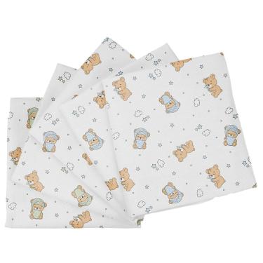 Imagem de Fralda de Pano Luxo para Bebê 5 Unidades Pixuxu