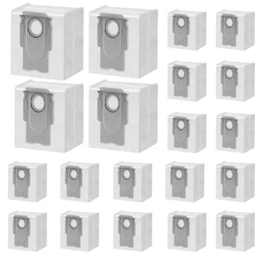 Imagem de 20 pacotes Q8 Q7 Q5 bolsa de substituição para roborock Q5 Q5+ Q7 Q7 Max Q7 Max Q7 Max+ Q8 Max+ S7 MaxV Ultra S8+ S8 Pro Ultra Robot Aspirador de pó, sacos Q5: 3L grande capacidade de substituição de