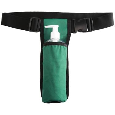 Imagem de LANLAOER Coldre de loção cremosa frasco de óleo de massagem, frasco único, ajustável, prático, profissional, massagista, loção, cinto (apenas saco) (uma garrafa), Poste verde, 1 Fl Oz (Pack of 1)