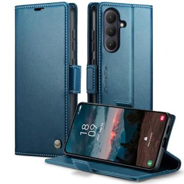 Imagem de owlhold Capa carteira para Samsung Galaxy S26 Plus, capa magnética flip, bloqueio RFID, 3 porta-cartões, suporte, couro PU moderno, capa de telefone TPU à prova de choque para Samsung Galaxy S26 Plus