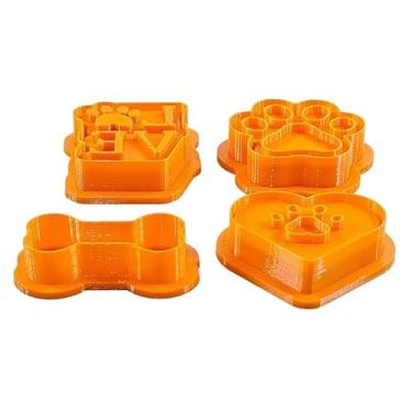 Imagem de Conjunto de 4 cortadores/marcadores de biscoito, adequados para biscoitos, fondant e massa de modelar