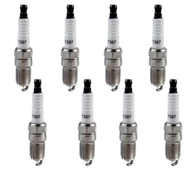 Imagem de E-SHIN Velas de ignição Iridium 8 peças 7397 3186 TR5GP compatíveis com Cadillac Escalade V8 Chevy Express1500 Ford Ranger V6 GMC Savana 1500 V8
